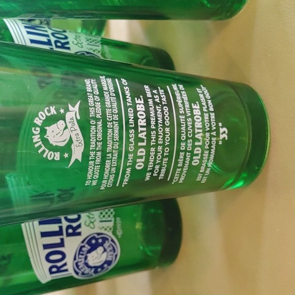 Bar Glasses 17 Rolling Rock Extra Pale Ale Glasses - Picture 5 of 5